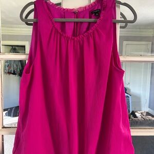 Ann Taylor Fuchsia Sleeveless Blouse